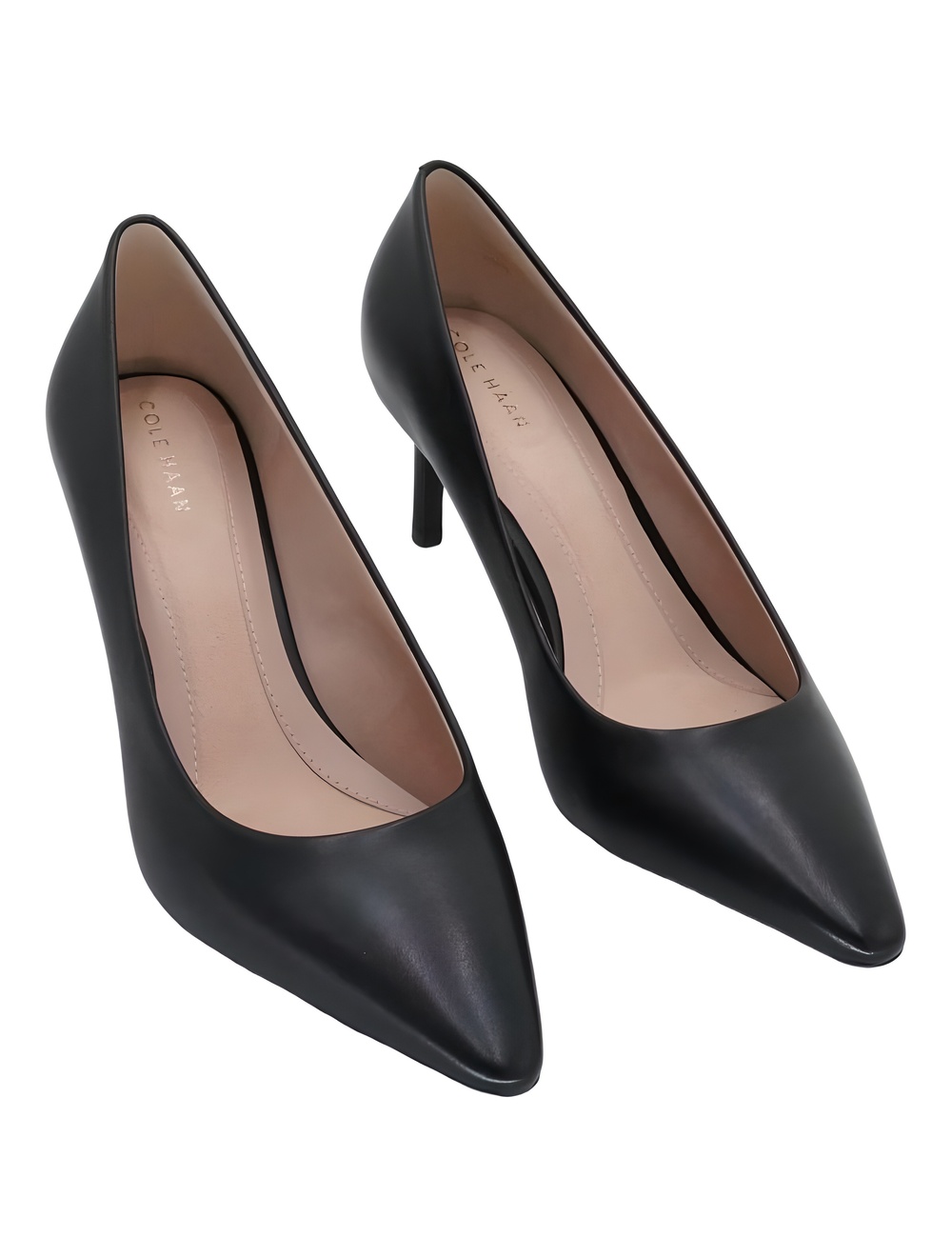 Cole Haan Go-To Janey Black Leather 2" Kitten Heel Pumps Size 9M